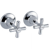 ACL Chrome Cross Handle Wall Tap Assembly PENZ02